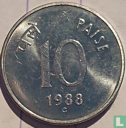 India 10 paise 1988 (Ottawa - type 2) - Image 1