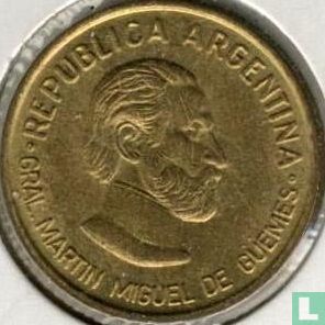 Argentinien 50 Centavo 2000 (glatten Rand) "179th anniversary Death of General Martín Miguel de Güemes" - Bild 2