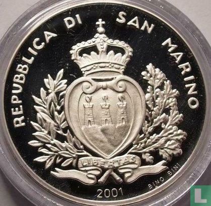 San Marino 5000 lire 2001 (PROOF) "Farewell to the Lira" - Afbeelding 1