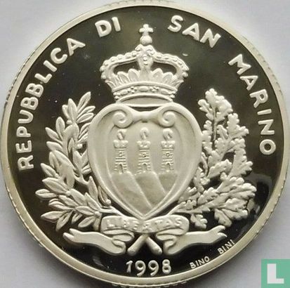 San Marino 10000 lire 1998 (PROOF) "Europe in the new Millennium" - Afbeelding 1