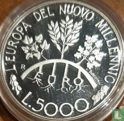 San Marino 5000 lire 1998 (PROOF) "Europe in the new Millennium" - Afbeelding 2