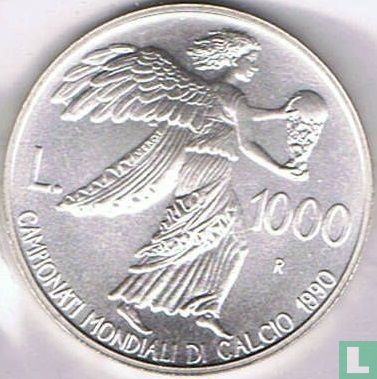 San Marino 1000 lire 1990 "Football World Cup in Italy" - Afbeelding 1