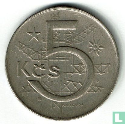 Czechoslovakia 5 korun 1980 - Image 2