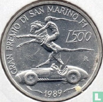 San Marino 500 lire 1989 "San Marino Grand Prix" - Afbeelding 1