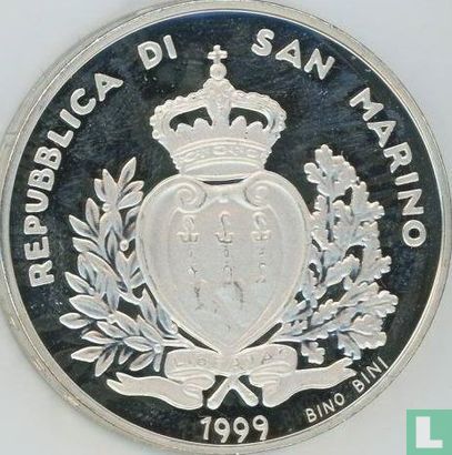 San Marino 5000 lire 1999 (PROOF) "Europe of tomorrow" - Afbeelding 1
