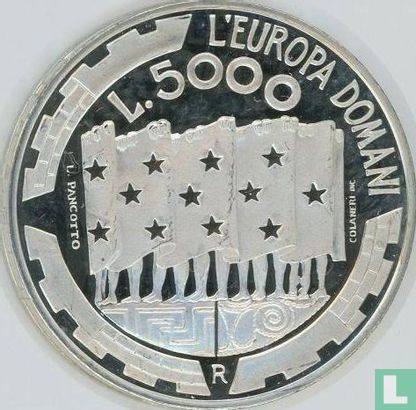 San Marino 5000 lire 1999 (PROOF) "Europe of tomorrow" - Afbeelding 2