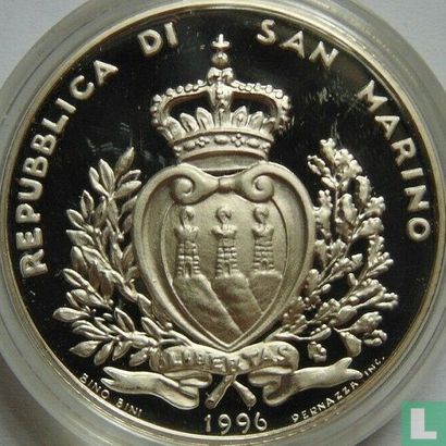 San Marino 10000 lire 1996 (PROOF) "San Marino looking to Europe" - Afbeelding 1