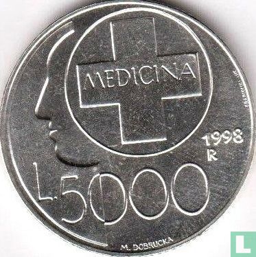 San Marino 5000 lire 1998 "Medicine" - Afbeelding 1