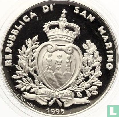 San Marino 5000 Lire 1995 (PP) "Amerigo Vespucci" - Bild 1