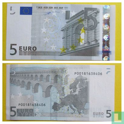 Eurozone 5 Euro P-G-Du