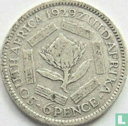 Afrique du Sud 6 pence 1929 - Image 1