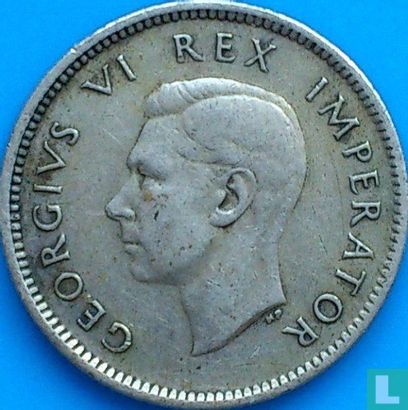 Zuid-Afrika 6 pence 1938 - Afbeelding 2
