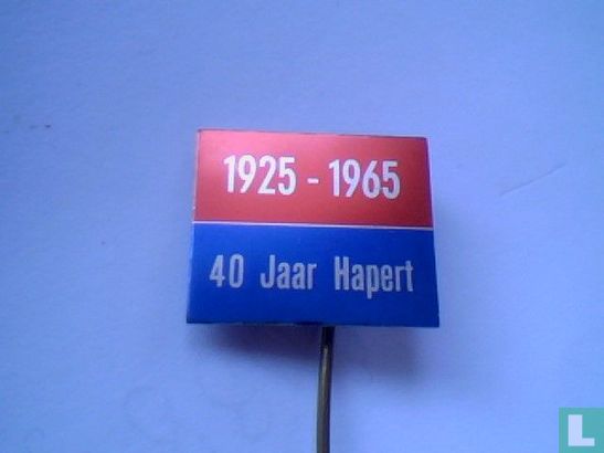 40 Jaar Hapert 1925 - 1965