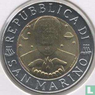 San Marino 500 lire 1997 "Music" - Image 2