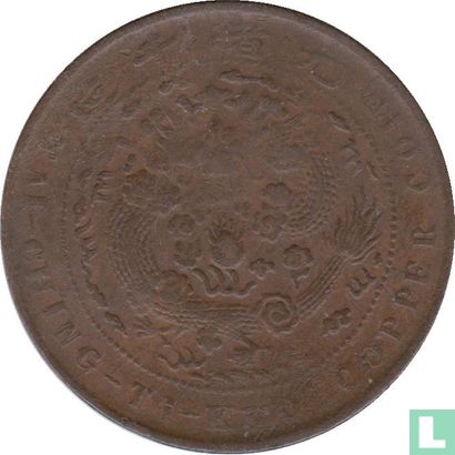 Chine 10 cash 1907 (pas de point après KUO) - Image 2