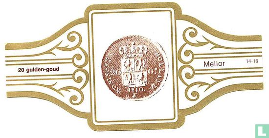 20 guilders - gold  - Image 1