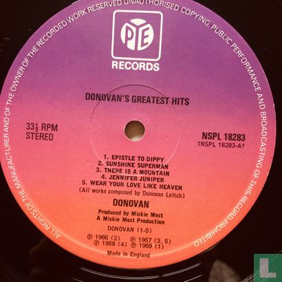 Donovan’s Greatest Hits - Bild 2