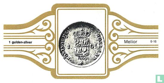 1 gulden - zilver    - Afbeelding 1