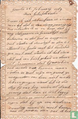 Brief van 24 februari 1869 - Afbeelding 1