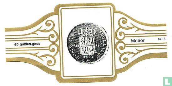 20 guilders - gold  - Image 1