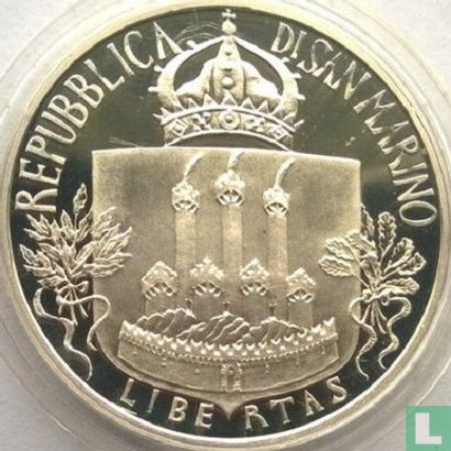 San Marino 500 lire 1985 (PROOF) "European music year" - Image 2
