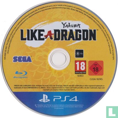PlayStation 4 - Yakuza: Like a Dragon Day One Edition