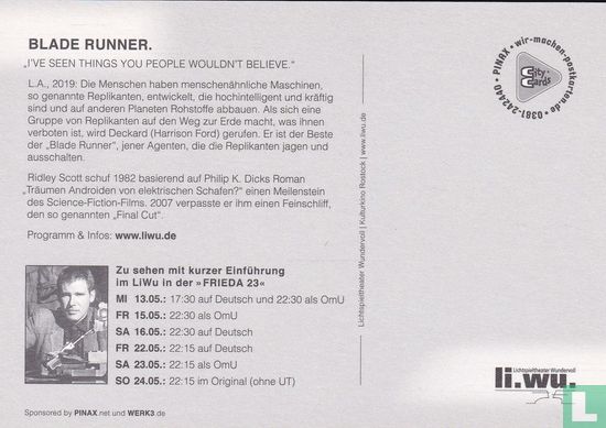 Kulturkino In Rostock - Blade Runner - Afbeelding 2