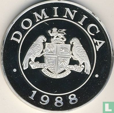 Dominica 100 dollars 1988 (PROOF) "Imperial parrots" - Image 1