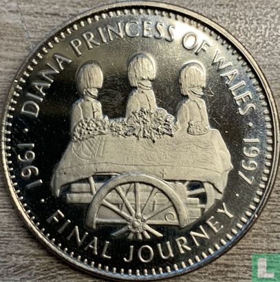 Liberia 5 Dollar 1997 "Diana Princess of Wales - Final journey" - Bild 2