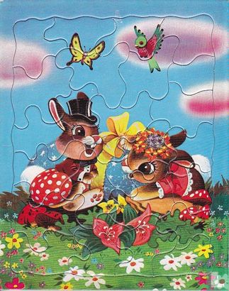 4 Mother Goose Inlay Puzzles - Afbeelding 2