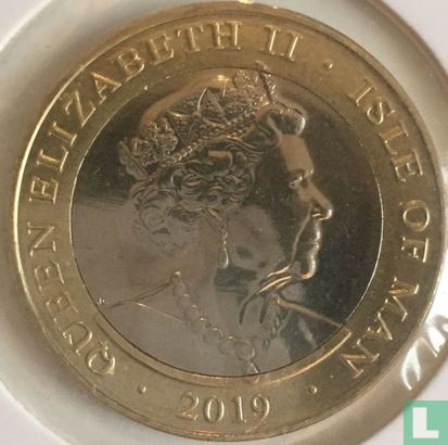 Isle of Man 2 pounds 2019 "75th anniversary of D-Day - King George VI" - Image 1