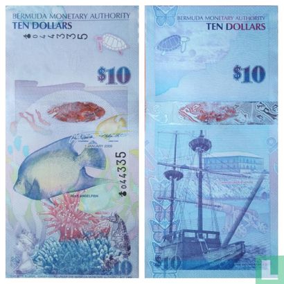 Bermuda 10 Dollars 2009