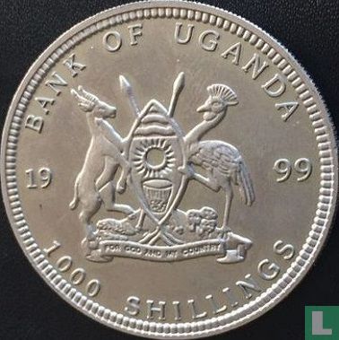 Uganda 1000 shillings 1999 "Germany 2 euro" - Afbeelding 1