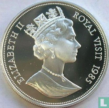 Bahamas 10 dollars 1985 (PROOF - silver) "Royal visit" - Image 1