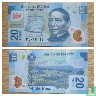 Mexique 20 Pesos 2016