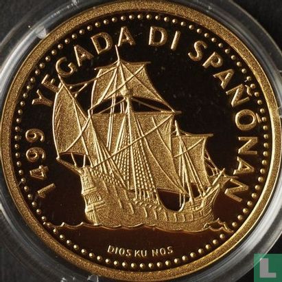 Netherlands Antilles 100 gulden 1999 (PROOF) "500th anniversary of the discovery of Curaçao" - Image 2