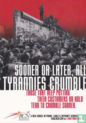 RCN ©1997 "Sooner Or Later, All Tyrannies Crumble" - Image 1