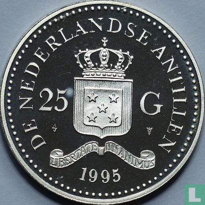 Niederländische Antillen 25 Gulden 1995 (PP) "1996 Summer Olympics in Atlanta - Centennial of modern Olympic Games" - Bild 1