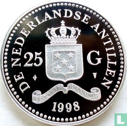 Netherlands Antilles 25 gulden 1998 (PROOF) "World Wildlife Fund" - Image 1