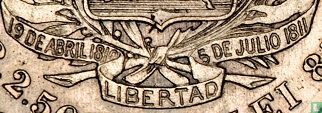 Venezuela 10 centavos 1874 (serifed A) - Afbeelding 3