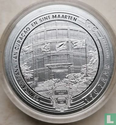 Netherlands Antilles 5 gulden 2018 (PROOF) "190 years Central Bank" - Image 1