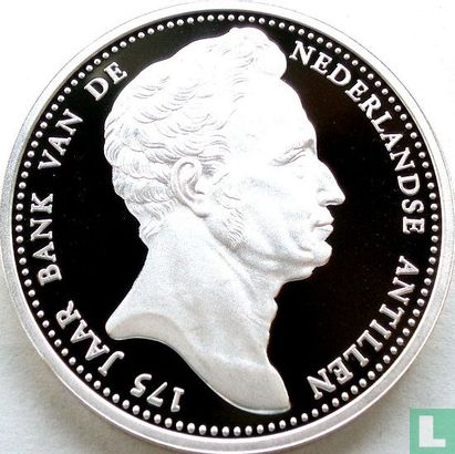 Niederländische Antillen 25 Gulden 2003 (PROOFLIKE) "175th anniversary Central Bank of the Netherlands Antilles" - Bild 2