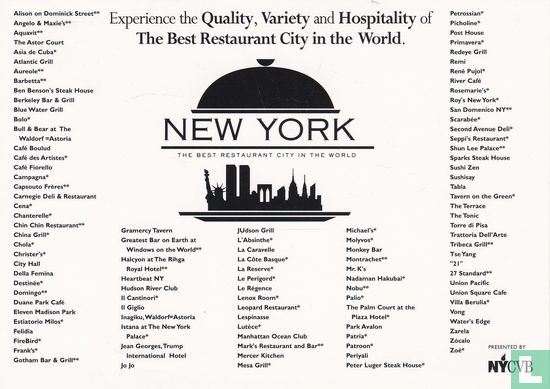 New York Restaurant Week 1999 - Afbeelding 1