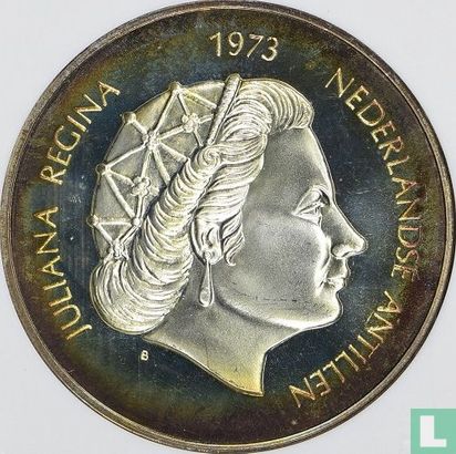 Antilles néerlandaises 25 gulden 1973 (BE) "25th anniversary Coronation of Queen Juliana" - Image 1