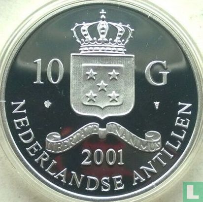 Netherlands Antilles 10 gulden 2001 (PROOF) "Cosimo il Vecchio florino d'oro" - Image 1