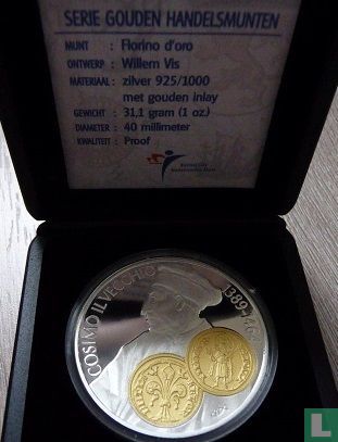 Nederlandse Antillen 10 gulden 2001 (PROOF) "Cosimo il Vecchio florino d'oro" - Afbeelding 3