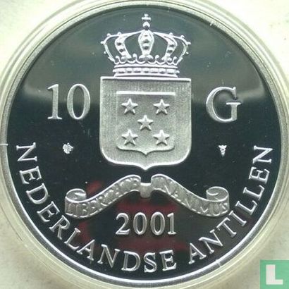 Netherlands Antilles 10 gulden 2001 (PROOF) "Sulla Aureus" - Image 1