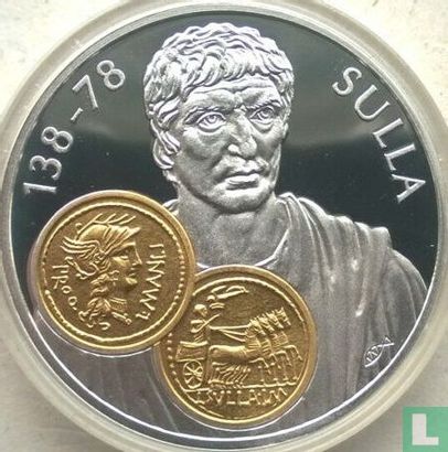 Netherlands Antilles 10 gulden 2001 (PROOF) "Sulla Aureus" - Image 2