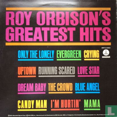 Roy Orbison’s Greatest Hits - Image 2