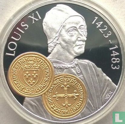 Netherlands Antilles 10 gulden 2001 (PROOF) "Louis XI ecu d'or" - Image 2